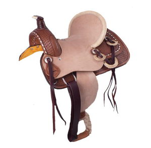 Selle de cheval en cuir occidental à design personnalisable, best-seller, pour l'équitation, les courses, siège sécurisé, selles anglaises pour sentiers - Product Image 5