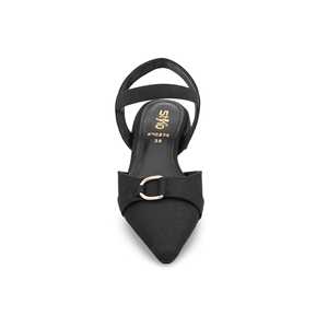 Sandales à talon noires Sling Back WN5296 - Product Image 1