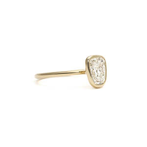 Elegante Anillo con Diamante de Corte Europeo Antiguo de 1 Ct D-F VVS1-VS2, Diamante Cultivado en Laboratorio en Oro Amarillo de 14K/18K para Fiesta de Compromiso - Product Image 2