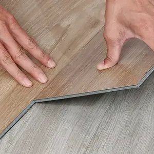 7mm 8mm lusso legno pvc foglio di marmo per pavimento in plastica click vinile plance spc pavimento