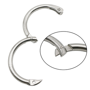 Anneau de traction vétérinaire en acier au carbone pour bétail, bovins, taureaux, vaches, bovins, taureaux, anneaux de maintien du nez, anneaux pour taureaux - Product Image 2