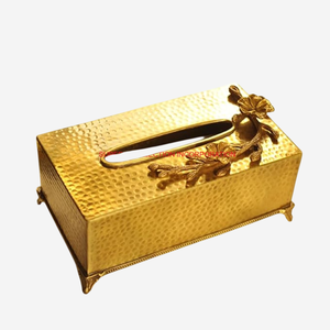 Classique Métal Cuivre Serviette Boîte Forme Carrée Vaisselle Porte-Mouchoirs Organisateur À La Main pour Hôtel Restaurant Top Vente - Product Image 5