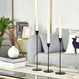 เชิงเทียนโลหะสำหรับตกแต่งบ้าน เชิงเทียนทันสมัย เหมาะสำหรับเพิ่มแสงอบอุ่นในทุกพื้นที่ - Product Image 3