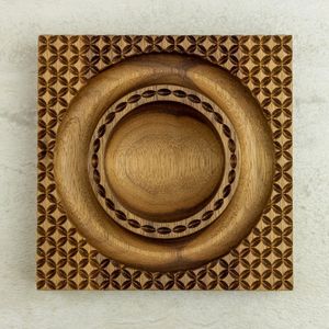 แม่พิมพ์คุกกี้ไม้แม่พิมพ์บิสกิตรูปหัวใจเครื่องมือกดลายนูนเครื่องอบขนมเนยน้ำตาลแบบดั้งเดิมแม่พิมพ์ขนมปังชอร์ตเบรด - Product Image 5