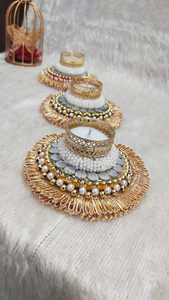 Indian Handmade Candle Light Holder for Diwali Decoration Tea Light Candle Holder for Christmas and Wedding Decoration` - Product Image 3