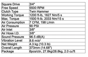 ประแจแรงบิดกระแทกอากาศ - Product Image 4