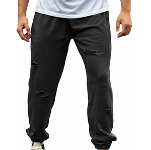 Nouveau design, pantalon de survêtement pour homme tendance, délavé, respirant, taille mi-haute, décontracté, 100% coton, imperméable - Product Image 2