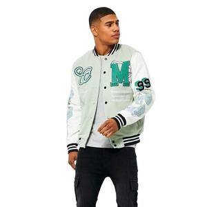 Vêtements de ville Logo Patches Varsity Jacket Veste de baseball personnalisée Letterman Custom 2025 Hommes Broderie Varsity Jacket - Product Image 1