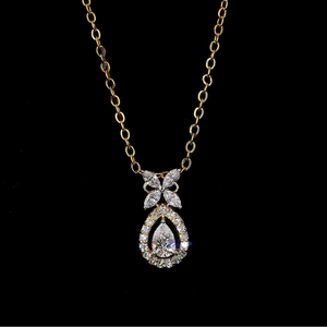 Collar con Colgante de Diamante Cultivado en Laboratorio Everyday Radiance para Mujer, Ligero y Elegante, Corte Marquesa y Pera, Joyería Fina al por Mayor - Product Image 1