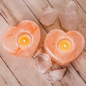 Himalayan Pink <b>Salt</b> Heart Shape Tealight Holders, Heart Shaped <b>Salt</b> Tea Lights , Global Natural Himalayan <b>Rock</b> <b>Salt</b> Heart Shape - Product Image 6
