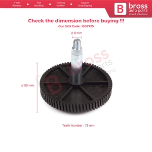 BGE725 ชุดซ่อมมอเตอร์ปัดน้ำฝนกระจกหน้ารถสำหรับรถบรรทุก 4 PRT ซีรีส์ 1995-2017 1318506 - Product Image 5