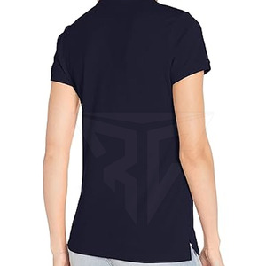 Oferta en línea Precio bajo Polo Camiseta 100% algodón Hecho en Pakistán Mujer Polo Camiseta Slim Fit Manga corta - Product Image 6