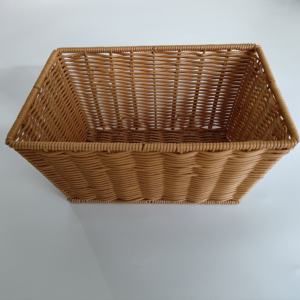 Handmade Durable Eco-Friendly Modern Natural Rattan Supermarket Rectangle Brown Fruit <b>Vegetable</b> <b>Storage</b> <b>Basket</b> Handle for Bread - Product Image 2