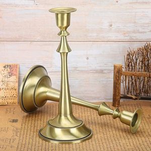 Home Accent Factory Price Modern Stick Wedding Decorative <b>Candlesticks</b> Stand Luxury Metal in <b>Brass</b> Gold Plating Candle Mold - Product Image 4