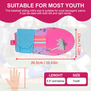 Guante deslizante de béisbol Chill Shield con agarre antideslizante, acolchado transpirable y cierre de muñeca ajustable para corredores de base - Product Image 3