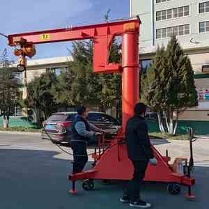 מנוף עגורן שקט עם שלט רחוק, סיבוב 360 מעלות, קיבולת גבוהה - פעולה חלקה, סביבת עבודה משופרת - Product Image 1