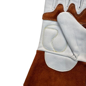 ถุงมือหนังแกะสวมสบายสำหรับเชื่อมทิกทนความร้อนและป้องกันสำหรับการก่อสร้างและขับรถ - Product Image 2