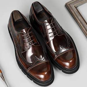 Zapatos de Negocios de Cuero Genuino con Suela Resistente al Desgaste y Plantilla Transpirable, Zapatos Formales para Hombre, Zapatos de Oficina - Product Image 5