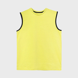 Men's Sporty Muscle Fitness Top Quick Dry Sleeveless Printed Solid Color Breathable Tank Gym Workout Plus Size Custom Logo 100% - Product Image 1