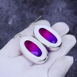 Exclusive Multi <b>Tourmaline</b> Gemstone <b>Earrings</b> 925 Sterling Silver Handmade Drop Dangle Jewelry Gift for Her Factory Price - Product Image 4
