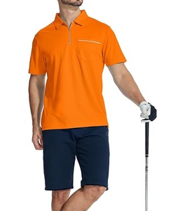 OEM Produit populaire Vente en gros Logo personnalisé Polos de golf Chemises pour hommes Séchage rapide et respirant Poche poitrine Chemises polo Slim Fit pour hommes - Product Image 2
