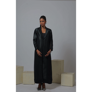 Robe longue noire de style occidental pour femmes, design moderne, décontractée et pour les fêtes - Product Image 5