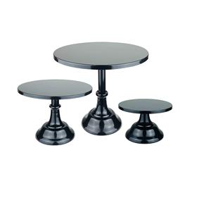 Soporte de pastel de metal con cristales colgantes Forma redonda Soporte de pastel de diseñador decorativo Calidad premium de la India - Product Image 3