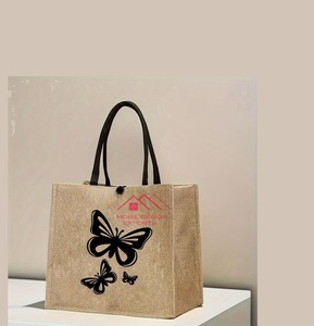 กระเป๋าหิ้วทำด้วยมือปอกระเจาบริสุทธิ์ - Product Image 2