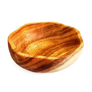 Bol de service en bois pour salades et fruits 9 pouces Plateau de bol à salade le plus vendu Taille personnalisée Fabriqué en Inde - Product Image 4