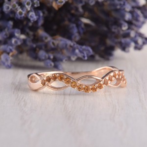 Anillo clásico de plata sólida 925, joyería para mujer, Plata de Ley 925, piedras preciosas citrinas, estilo bohemio, anillo hecho a mano, Regalo para mamá - Product Image 2