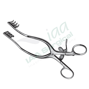 Rétracteurs auto-serrants Anderson Adson 4x4 à 4 griffes, 19 cm, en acier inoxydable allemand de haute qualité, les plus vendus à prix abordable - Product Image 1