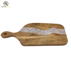 Tabla de cortar de bambú de madera de Acacia, duradera y ecológica, tabla de quesos resistente al desgaste para cocina, restaurante, uso en hoteles - Product Image 1