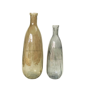 Modern Nordic creative striped colored <b>vase</b> bubble <b>glass</b> <b>vases</b> fashionable retro decorative decoration hydroponic <b>vase</b> for Sale - Product Image 5