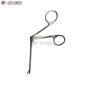 Pinzas Microquirúrgicas de Cocodrilo Dentadas de 4 mm, Mandíbulas Rectas, 8 cm de Longitud, Instrumento Quirúrgico de Precisión para Otorrinolaringología, Instrumentos Médicos - Product Image 4