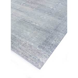 Alfombra de Lana Anudada a Mano Erbe Blue AKWL-1134 9x12 Rectangular con Patrón de Medallón para Decoración de Sala de Estar - Product Image 2