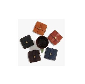Posavasos de cuero creativo para bebidas, juego de posavasos para té, café, Bar, casa, con soporte, accesorios, esteras y almohadillas - Product Image 1