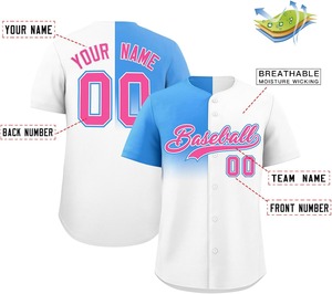 Jersey de béisbol personalizado sublimación impresa con contraste de color malla transpirable secado rápido jóvenes/adultos tamaño OEM a granel - Product Image 4