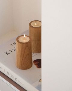 Handicraft Wooden <b>Candle</b> <b>Stand</b> Unique Christmas Home Decor Wood <b>Candle</b> Holders for Living Room Table Centerpiece - Product Image 5