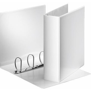 Carpeta de presentación Esselte D-Mechanism de 4 anillas, de cartón gris y anillas blancas, para documentos A4 - Product Image 1