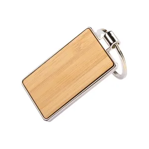 25901 Portachiavi e Moschettoni Promozionali Personalizzati in Bambù e Metallo per Amanti dei Gadget - Product Image 2