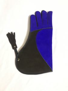 Guante de Cetrería de Cuero con Puño Largo para el Manejo de Rapaces, Guantes de Protección Resistentes para Aves Depredadoras - Product Image 3