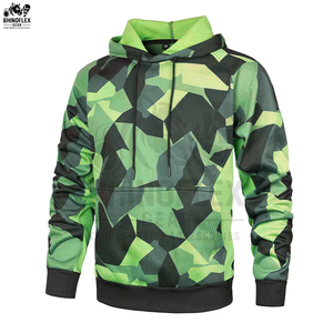 Sudadera con Capucha de Camuflaje para Hombre, Ropa Urbana Transpirable, Sudadera Básica de Algodón Combinado, Sudadera con Capucha de Camuflaje con Logotipo Personalizado en Venta - Product Image 2