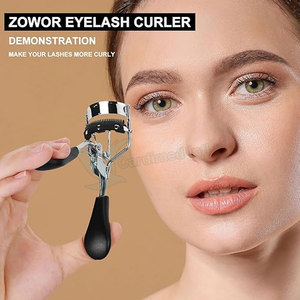 Rizador de pestañas de acero inoxidable con Mango antideslizante hecho a medida, rizador de extensión de pestañas con acabado de espejo - Product Image 2