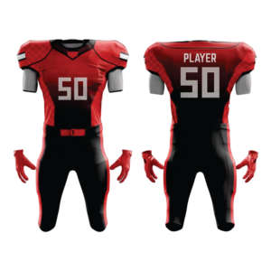 Uniformes de fútbol americano al por mayor para conjuntos de equipos camiseta de fútbol americano personalizada con logotipo bordado cosido y pantalón - Product Image 1