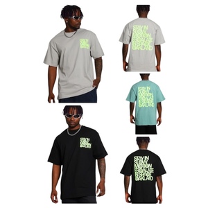 Camiseta de Corte Regular, Talla Grande, Tejido Grueso, 100% Algodón, Formal para Hombre, Bordada, con Serigrafía, Transpirable - Product Image 1