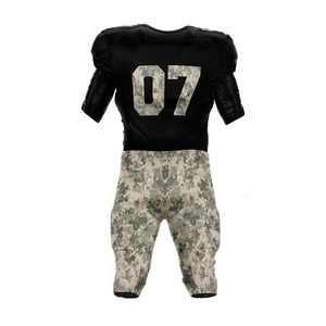 Sublimation personnalisée avec manches courtes OEM ODM maillot de football américain avec service équipe de conception supérieure uniformes de football américain - Product Image 2
