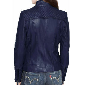 Vêtements de mode 2026, vestes pour femmes personnalisées, vestes et manteaux en cuir véritable pour femmes avec couleur et étiquettes personnalisées, vestes de course - Product Image 2