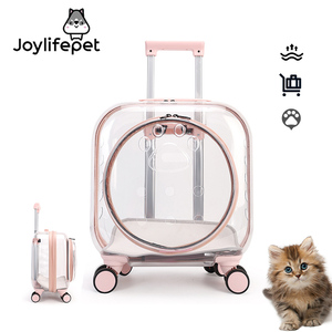 Tas Troli Hewan Peliharaan Transparan Ringan untuk Luar Ruangan, Model Kapsul Luar Angkasa, Bernapas, untuk Membawa Kucing dan Anjing - Product Image 1