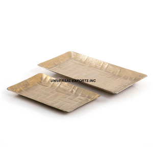 Plateau à chocolat en métal fait main de qualité supérieure ensemble de trois nouveaux plateaux à chocolat écologiques et décoratifs les plus vendus - Product Image 4