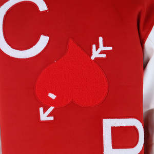 แจ็คเก็ตวาร์ซิตี้ปักลายเชนิลล์แฟชั่นสุดฮิต สไตล์เท่ๆ พร้อมแพทช์  แจ็คเก็ตขนสัตว์สำหรับผู้ชายใส่ในฤดูหนาว - Product Image 4